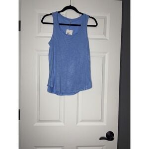 Tresics scoop Neck Athletic Tank Top  small blue NWT